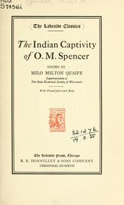 Cover of: Indian captivity of O.M. Spencer