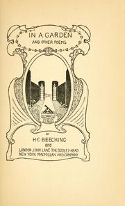Cover of: In a garden by H. C. Beeching