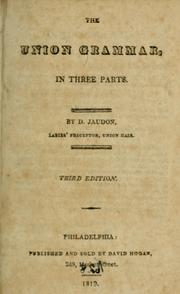 Cover of: The union grammar. by D. Jaudon