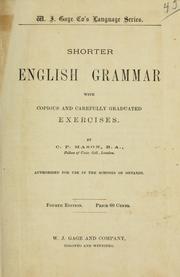 Cover of: Shorter English grammar by C. P. Mason, C. P. Mason