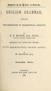 Cover of: English grammar by C. P. Mason