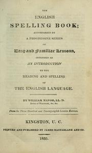 Cover of: The English spelling-book by William Fordyce Mavor