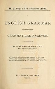Cover of: English grammar by C. P. Mason