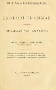 Cover of: English grammar by C. P. Mason, C. P. Mason