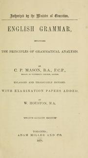 Cover of: English grammar by C. P. Mason
