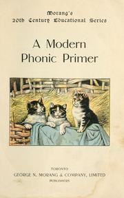 Cover of: A modern phonic primer