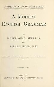 Cover of: A modern English grammar by Huber Gray Buehler, Huber Gray Buehler