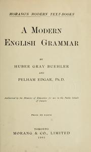 Cover of: A modern English grammar