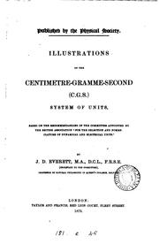 Cover of: Illustrations of the centimetre-gramme-second system of units by Joseph David Everett