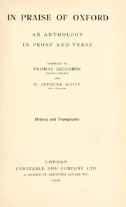 Cover of: In praise of Oxford by Thomas Seccombe