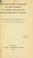 Cover of: Introductory treatise on Lie's theory of finite continuous transformation groups.