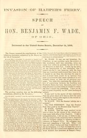 Cover of: Invasion of Harper's Ferry. by B. F. Wade