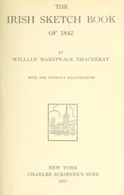 Cover of: Irish sketch book of 1842 ... by William Makepeace Thackeray
