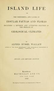 Cover of: Island life by Alfred Russel Wallace