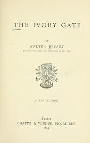 Cover of: The ivory gate. by Walter Besant