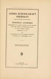 Cover of: James Schoolcraft Sherman (late vice president of the United States)