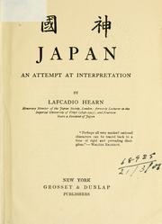Cover of: Japan by Lafcadio Hearn