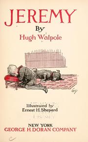 Cover of: Jeremy by Hugh Walpole