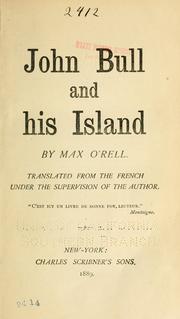 Cover of: John Bull and his island
