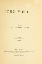 Cover of: John Wesley.