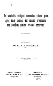 De vocabulis antiquae comoediae atticae quae apud solos comicos aut omnino inveniuntur aut ..