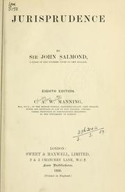 Jurisprudence by Salmond, John William Sir
