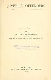 Cover of Juvenile offenders