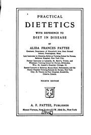 Practical Dietetics: With Reference to Diet in Disease by Alida Frances Pattee