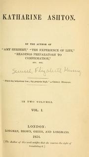 Cover of: Katharine Ashton. by Elizabeth Missing Sewell