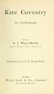 Cover of: Kate Coventry by G. J. Whyte-Melville
