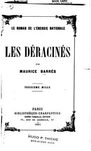 Cover of: Les deracines
