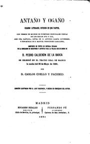 Cover of: Antaño y ogaño: Cuadro literario dividido en dos partes
