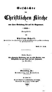 Cover of: Geschichte der christlichen Kirche von ihrer Gründung bis auf die Gegenwart