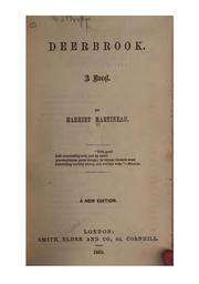 Cover of: Deerbrook: A Novel by Harriet Martineau