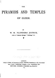 Cover of: The pyramids and temples of Gizeh by W. M. Flinders Petrie
