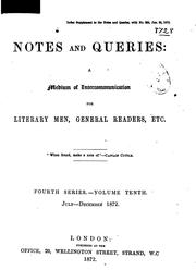 Cover of: Notes and Queries