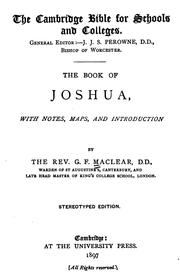 Cover of: The Book of Joshua