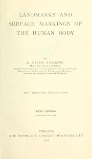 Cover of: Landmarks and surface markings of the human body by Louis Bathe Rawling