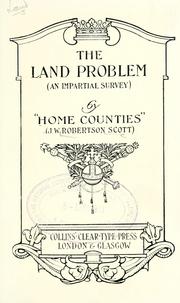 Cover of: land problem: an impartial survey
