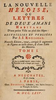 Cover of: La nouvelle Héloise by Jean-Jacques Rousseau