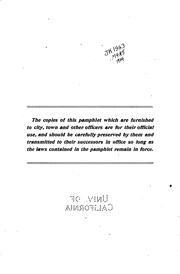 Cover of: Supplement to Laws Relating to Elections: Containing Laws Enacted by the ... by Massachusetts , Secretary of the Commonwealth , Massachusetts Office of the Secretary of State, Massachusetts , Massachusetts Secretary of the Commonwealth