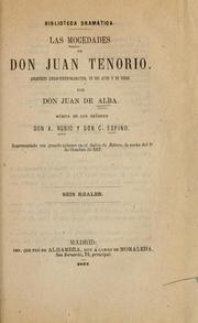 Cover of: mocedades de don Juan Tenorio: apropósito lírico-cómico-dramático, en dos actos y en verso