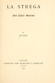 Cover of: La Strega and other stories by Ouida