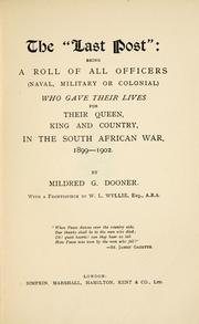 The "last post" by Mildred G. Dooner