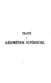 Cover of: Traite de Geometrie Superieure