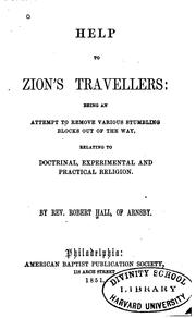 Cover of: Help to Zion's Travellers: Being an Attempt to Remove Various Stumbling ...