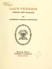 Cover of: Laus Veneris by Algernon Charles Swinburne, Algernon Charles Swinburne