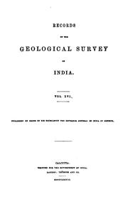 Records of the Geological Survey of India by Geological Survey of India