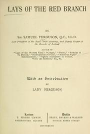 Cover of: Lays of the red branch. by Samuel Ferguson