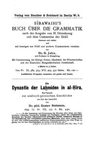 Cover of: A. Socin's arabische Grammatik: Paradigmen, Literatur, Übungsstücke und Glossar. by Albert Socin, Carl Brockelmann , Albert Socin